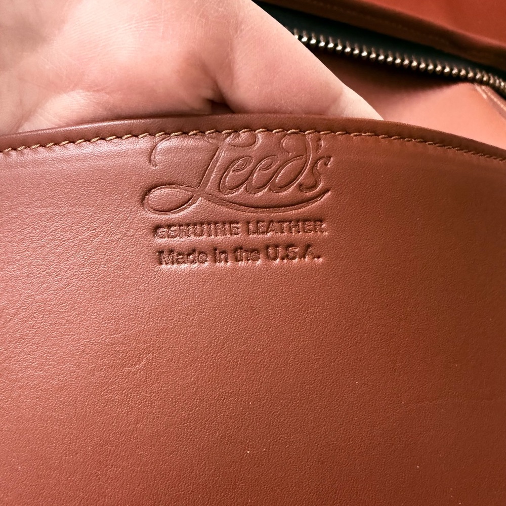 Vintage Brown Leather Laptop Sleeve - Picture 6 of 6